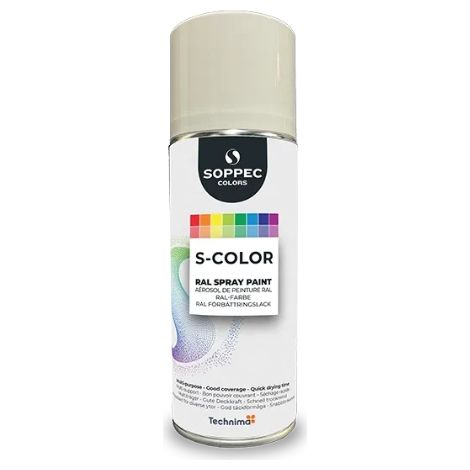 Peinture S-COLOR Blanc pur 400ML RAL9010 MAT - SOPPEC - 424140