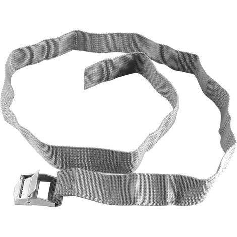 Sangles de Tension, Sangles de galerie de Toit Robustes avec Boucle à Came à dégagement Rapide, antirouille pour Porte-vélos de Moto/Voiture/vélo, 1 m x 2,5 cm, Gris (1/5)