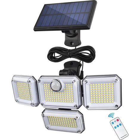 Outdoor solar lights with motion sensor, 333 LEDs, solar-powered security lights, IP65 waterproof, 3 lighting modes (1/5)
