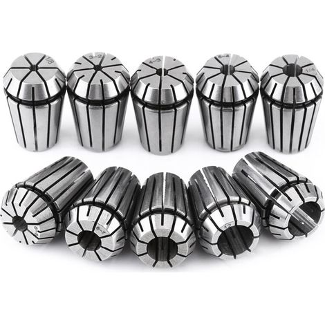 Pince De Serrage ER20 - Acier À Ressort 65Mn - Tolérance Faux-Rond 0 03 Mm - Pour Machine CNC Tour Fraiseuse - 10 Pièces (1/5)