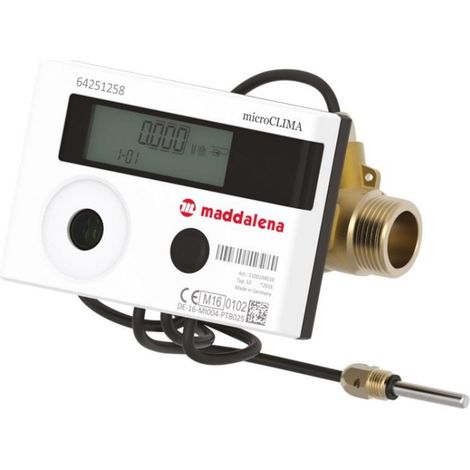 Compteur énergie thermique à jet unique standard calibre 15 - mâle 3/4" (20/27) - Sferaco