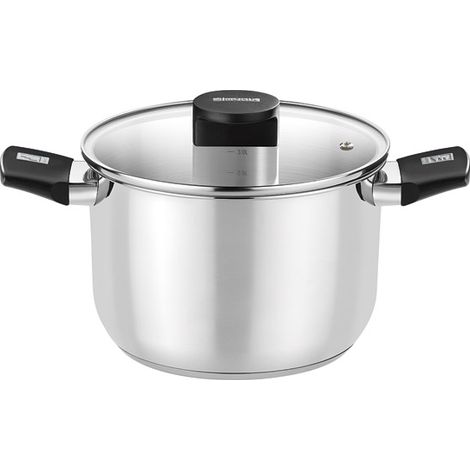 Olla elite inox m240224/ 24cm/ 6.5l/ acero inoxidable/ apta para inducción (1/2)