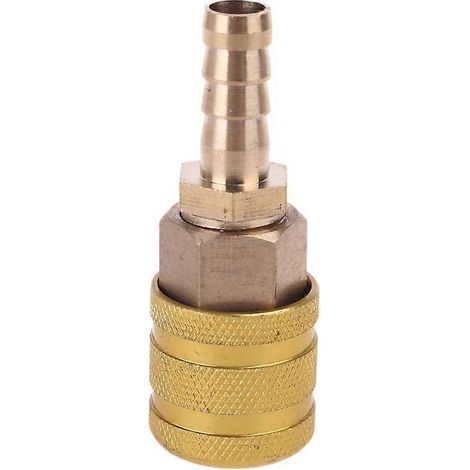 Raccord rapide pour compresseur d'air, embout 8 mm, 1/4" NPT, joint gonflable (1/5)