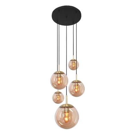 [NEUWERTIG] B-Ware Steinhauer Glas-Hängeleuchte Bollique Hängelampe Deckenlampe Lampe Leuchte 5 568 (1/2)