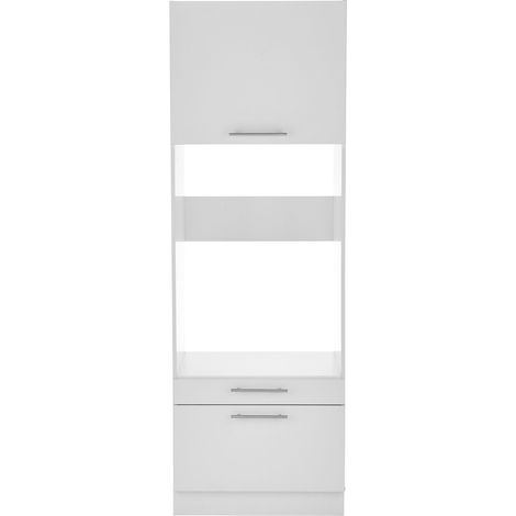 Waschmaschinenschrank Trockner Schrank stabile Bauart 135 cm Weiß Clara Respekta
