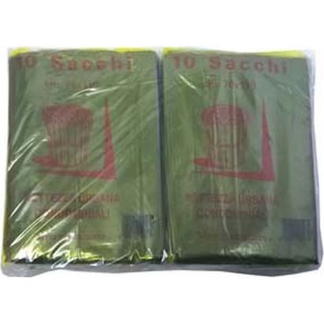 CF SACCO CONDOMINIALE RINFORZATO NERO PZ.10 - CM.70X110 GR.75