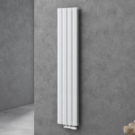Doporro – Radiateur vertical à eau chaude en acier inoxydable 160x31cm – Puissance 920W – Connexion centrale – Antirouille et économe en énergie