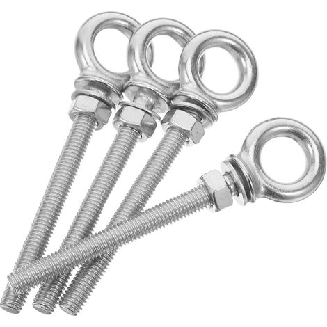 4 Boulons à œil en acier inoxydable Boulons à œil en acier (1/5)