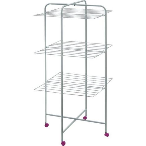 stendibiancheria verticale in acciaio 71x71x132 cm