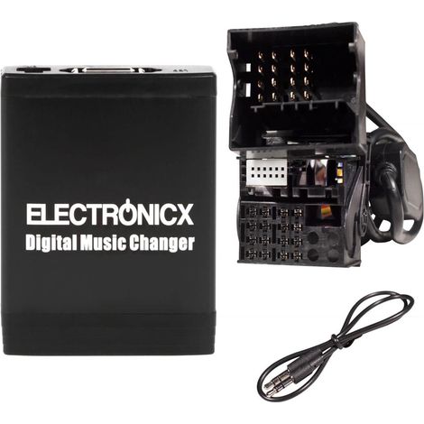 Adapter USB SD AUX BMW, Land Rover, Mini Flachpin - Auto Radio Adapter iPhone iPad iPod - Versand DE (1/4)
