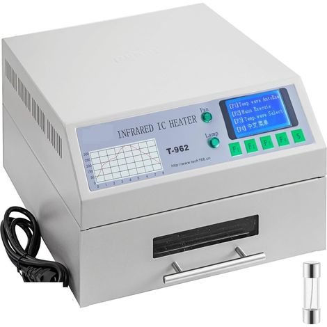 Four à refusion de bureau T962, Machine à souder 800W, chauffage infrarouge IC, Station de travail for PCB BGA SMD SMT (1/5)