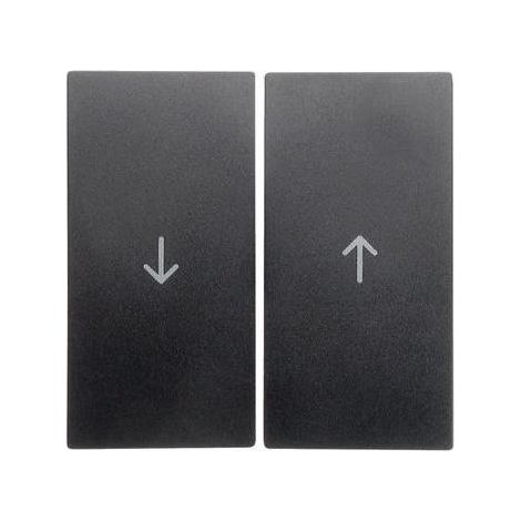 Tasten mit Aufdruck "Pfeil"-Symbol für Rollladenschalter, anthrazit matt, B.Kwadrat/B.3/B.7 (1/5)