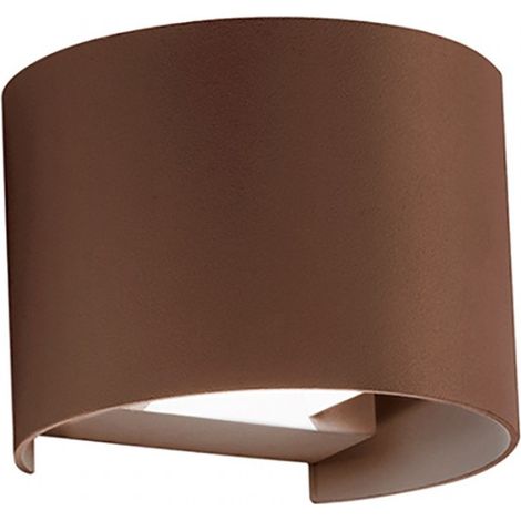 Applique alluminio gea led henk r ges874c led ip54 fascio regolabile lampada parete biemissione classica