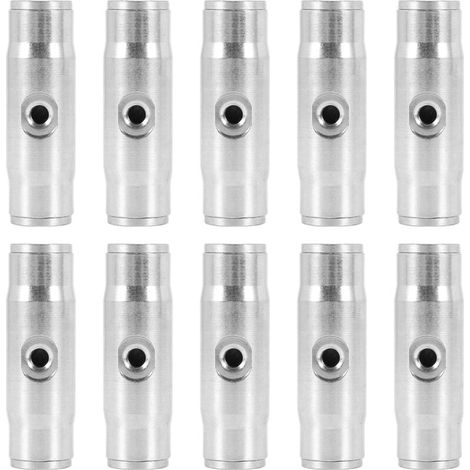 10-teiliges Set 3/8 Zoll Steckverbindungs-T-Stücke für Nebeldüsen, 10/24 UNC, 1000 PSI Anschluss (1/4)