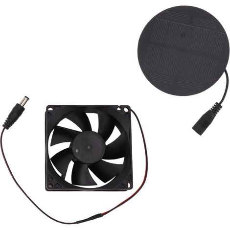 Ventilador solar de 3 W para gallineros e invernaderos: mini ventilador extractor silencioso y de bajo consumo, sin marca.