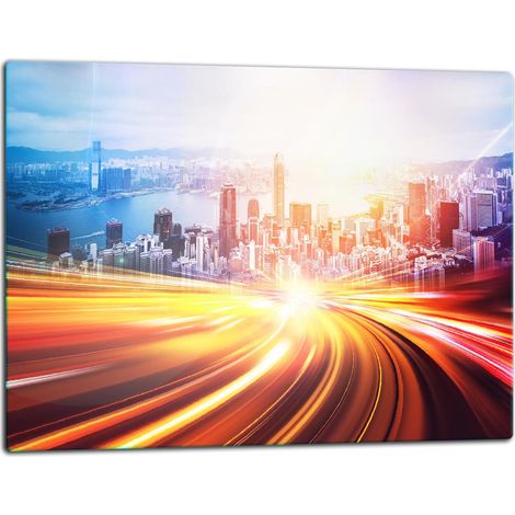 GlassplattenschneideBrett 52x40 Stadt (1/5)