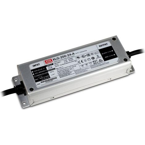 Alimentatore MeanWell 200W 24V IP67 XLG-200-24A (1/2)