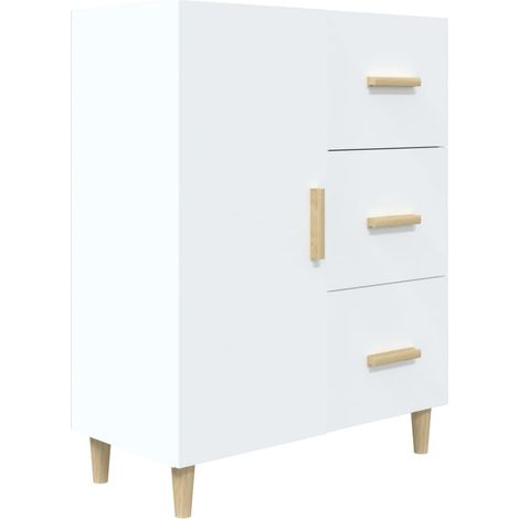 Aparador-cómoda-mueble-organizador-cocina-salón-salón-comedor 695 x 34 x 90 cm-madera de ingeniería-blanco 020030428