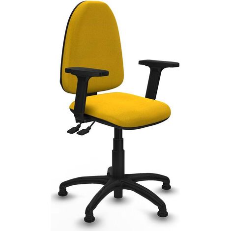 Piqueras y Crespo Aýna chaise bureau jaune confortable (1/3)