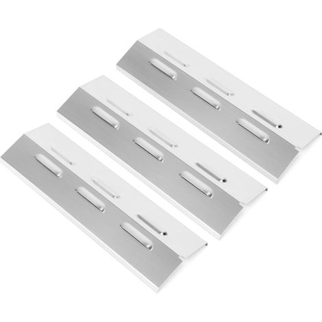 39,5 x 12,5 cm Couvercle de brûleur universel Pièces de rechange pour Kansas 3/4, Triton 2/3/4, Avalon, Grillchef 12739, distributeur de flammes en acier (1/5)