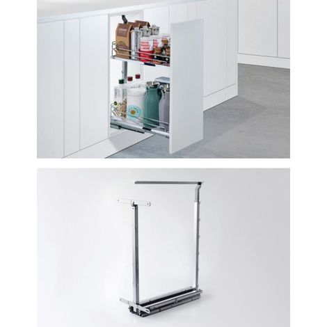 Telaio di supporto regolabile in altezza Dispensa Junior Slim 551mm acciaio