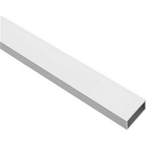 Perfil de Aluminio Blanco - Tubo rectangular - x4 unds - 1'50m 20 x 10 mm -