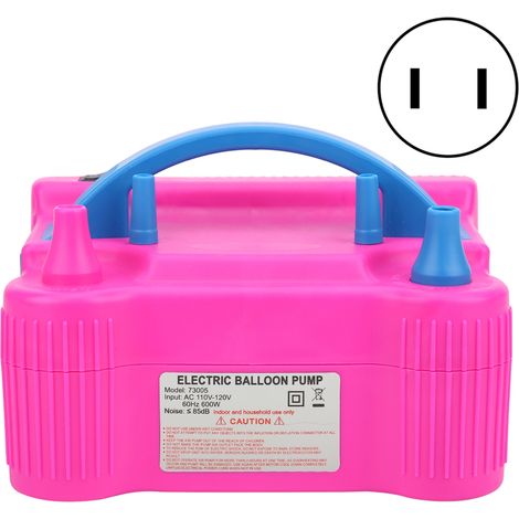 Pompe électrique à ballon gonfleur d'air portable 600W haute puissance, 2 buses, stable, petite taille, prise US 110V (1/5)