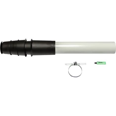 Brötje Set tubi scarico fumi KAS80/5 SC nero. Passaggio tetto concentrico DN 80/125 PPS/AI, 651790