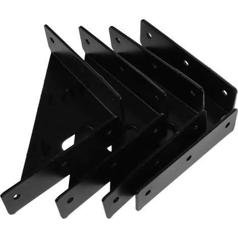 Équerres d'angle solides en Acier Inoxydable 4pcs pour Armoires et Étagères, Supports Polyvalents pour Meubles Suspendus (1/5)