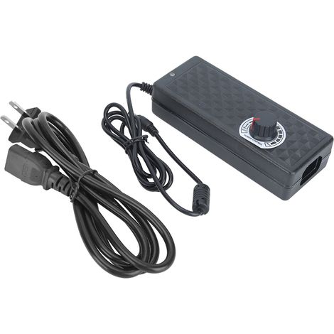 Adaptateur Secteur 9-24V 5A Haute Puissance avec Régulation de Vitesse et Tension - Prise US 110-240V AC (1/5)