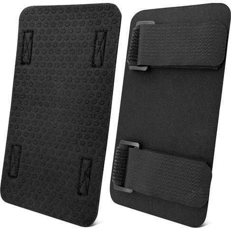 Lot de 2 protections antidérapantes pour échelle de toit, échelle télescopique, fixation antidérapante pour le côté de l'échelle, pour s'appuyer sur le bord de toit pour échelle en aluminium, échelle (1/5)