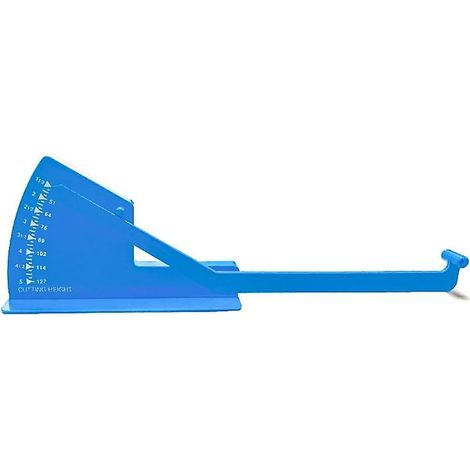 Règle de niveau blindée en 1 pièce, règle de mesure d'équilibre pour tondeuse à gazon, jauge de niveau de plateau de coupe (1/4)