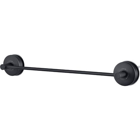 Porte Serviettes Ventouse Noir pour Salle de Bain 42,8 CM, 17'' Support Serviette Mural Inox Ventouse Porte Torchon Cuisine Barres Porte-Serviettes Douche Sans Perçage Repose Serviette Ventouse (1/5)