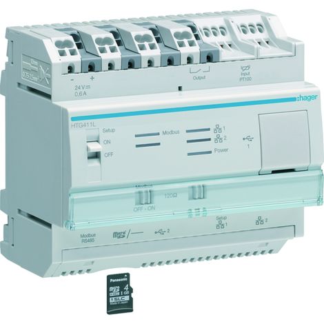 serveur de données multi-énergies light - HAGER HTG411L