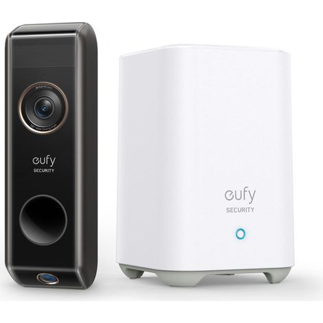 Eufy E8213G11 Sonnette Vidéo Connectée Noir et Blanc (1/2)