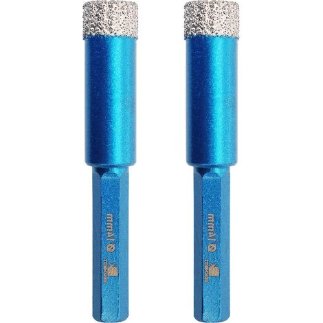 Trepan diamant carrelage 14mm - Foret Céramique pour Porcelaine,Céramique, Granit,Carrelage(2 Pièces) (1/5)