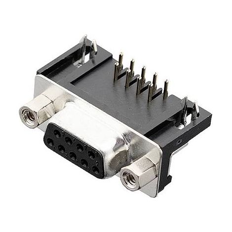 encitech DRB-09F-TBG-110 2103-2100-11 Embase SUB-D femelle 90 ° Nombre de pôles: 9 pin à souder 1 pc (1/2)