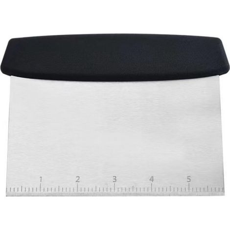 Raschietto, raschietto per alimenti in acciaio inox, raschietto e taglia impasto, tritatutto, accessorio per la cottura, aiutante in cucina (1/5)