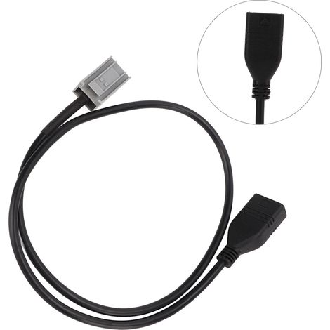 Adaptateur USB pour autoradio MP3 WMA WAV, câble de remplacement compatible Mitsubishi Outlander ASX Lancer (1/5)