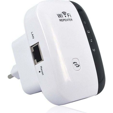 Repetidor WiFi Potente 300Mbps, Amplificador WiFi Potente de 2.4GHz, Extensor de Rango WiFi Inalámbrico con Puerto Ethernet, Extensores y Reforzadores WiFi, Protección WPS (1/5)