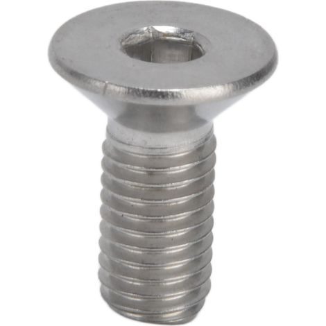 30 vis à tête fraisée hexagonale M10x25 en acier inox A2, lot de 30 pour assemblage industriel (1/5)