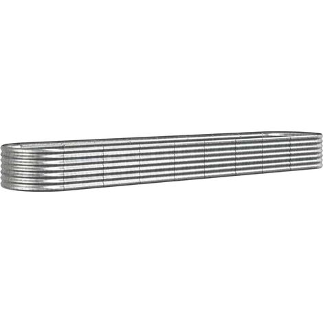 Maison Exclusive - Jardinera arriate acero galvanizado plata 368x (1/5)