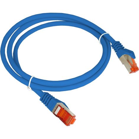 Cordon de brassage F/UTP cat.6 PVC 2,0 m bleu alantec (1/4)