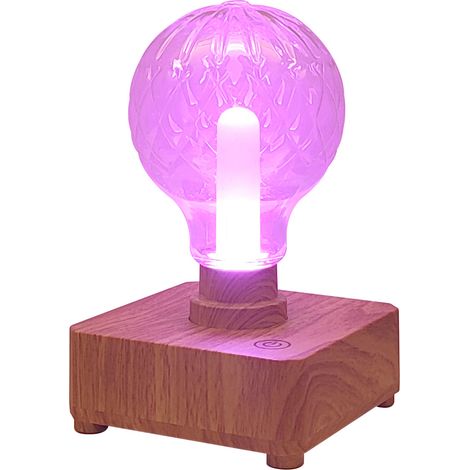 Lampe de chevet ananas 3W RGBW ambiance romantique chaleureuse chambre rechargeable USB tactile changement de couleurs multicolores (1/2)
