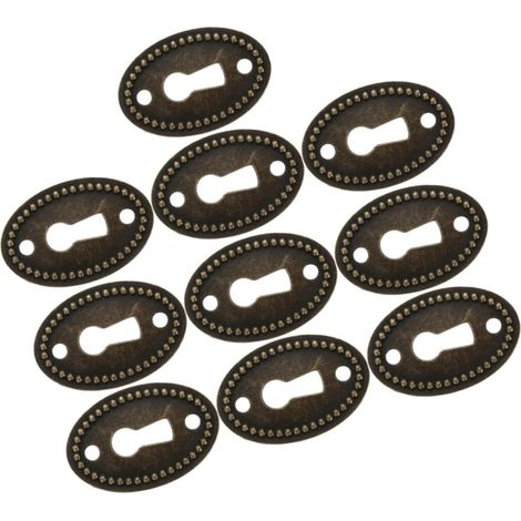 Homoyoyo Lot de 10 plaques d'insertion ovales en alliage zinc (1/5)