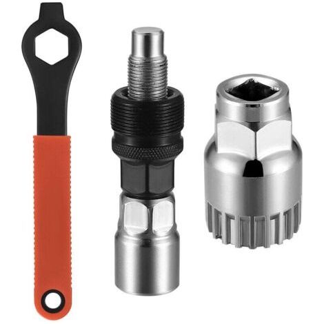 Pair Fahrradkurbelabzieher, Fahrradreparaturwerkzeug, Mountainbike-Kurbeldemontagewerkzeug, mit 16-mm-Schlüssel, Fahrradkurbeldemontage-Reparaturset, zum Entfernen von Fahrradkurbeln