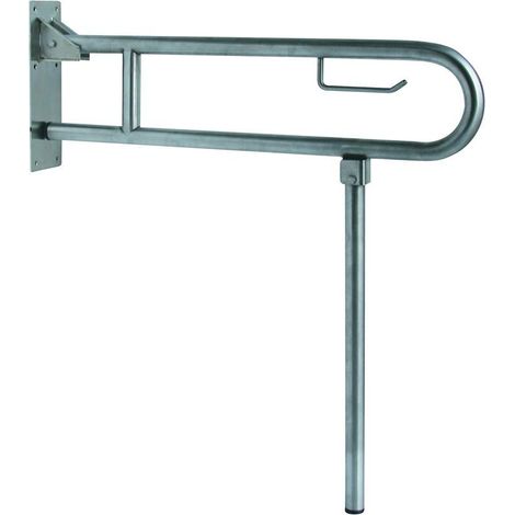 Barra orizzontale maniglione di supporto acciaio inox lucido 80 cm nofer 15206.B