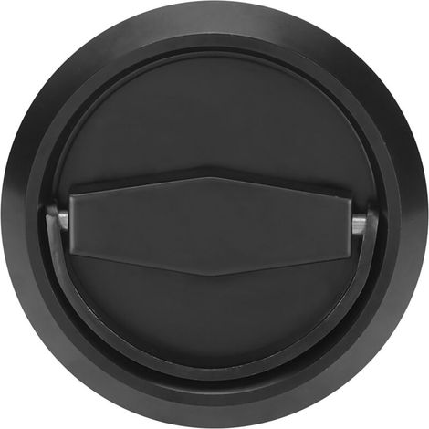 Serrure de porte en acier inoxydable avec anneau de traction pour poignée, tiroir, porte de placard, noir (1/5)