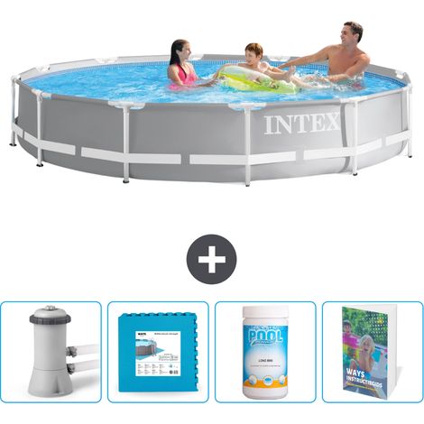 Intex Piscine Prism Frame Ronde - 366x76 cm - 5-pièces SCB130 (1/5)