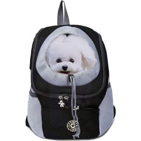 [NEVER USED] Pet carrier backpack for small dogs and cats up to 22 lbs, hands-free pet travel bag, breathable design and waterproof bottom for hiking